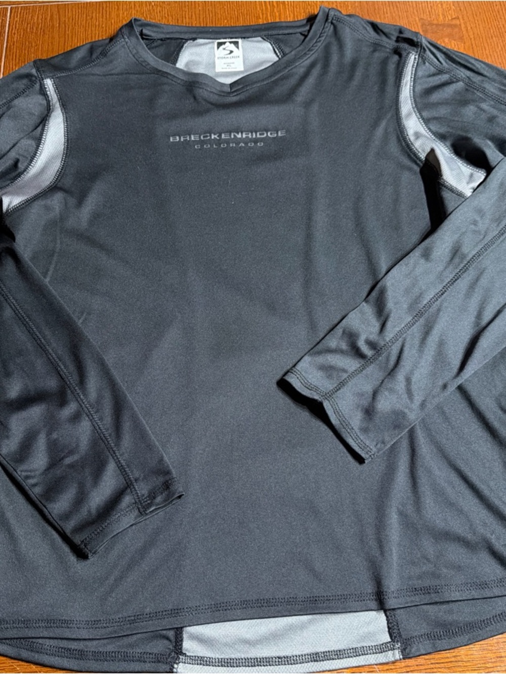 Breckenridge Colorado Black Long-Sleeve Performance Tee
